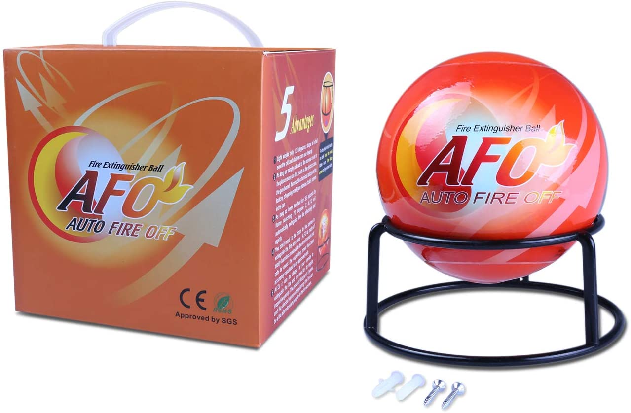 Automatic Fire Ball Extinguisher with Mounting Bracket - Fire Suppression Device