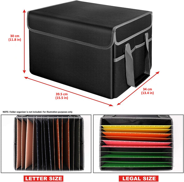 Fireproof, Waterproof, & Mold-Proof Important Document Safety File Box For Certificates, Diploma, Photo Album, And Other Family Papers