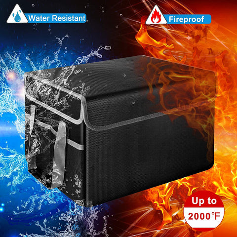 Fireproof, Waterproof, & Mold-Proof Important Document Safety File Box For Certificates, Diploma, Photo Album, And Other Family Papers